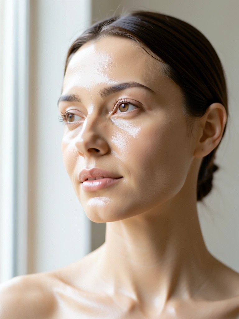 Healthy skin radiance illustration