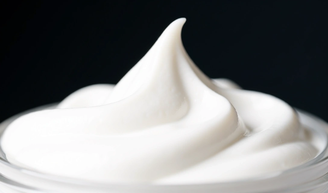 Rich texture of anti-aging cream